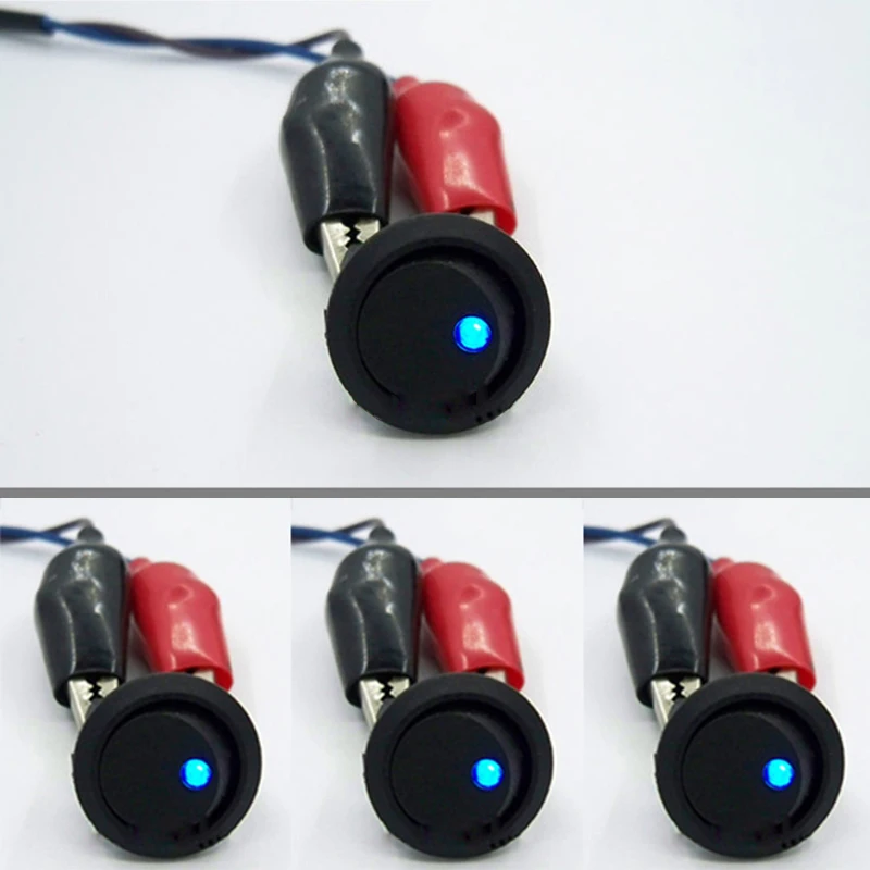 

4pcs 12V Cars Seat Heated Cushion Switch Seat Heater Pad Switch Kit with Indicator Light LB88