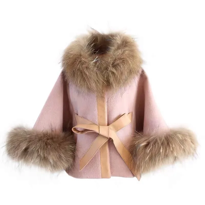 Детская шерстяная куртка для девочек пальто с мехом зима 2020 | одежда и обувь