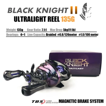 2021 New 135g BLACK KNIGHT2 6.9g Spool Ultralight BFS FINESSE Baitcasting Reel Baitcaster Fishing Coil For Shad Trout Reels 6