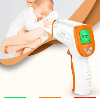 

Digital Non-contact Ir Infrared Thermometer Without Battery Precision Forehead Body Thermometer Digital For Baby Adults In Stock