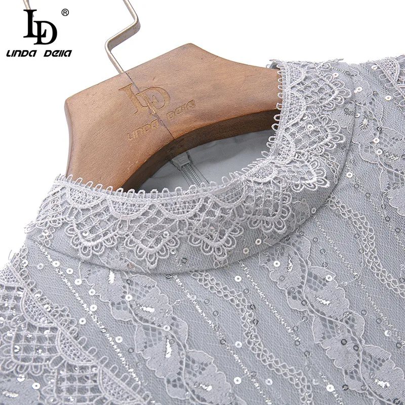 LD LINDA DELLA 2020 Runway Autumn Luxury Midi