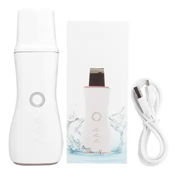 

Ultrasonic Ion Skin Scrubber Deep Cleansing Face Skin Cleaner Blackhead Pimples Removal Device Pores Cleaning Machine