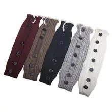 Модные женские гетры, мягкие вязаные крючком сапоги с кружевной отделкой, гетры с манжетами, зимние вязаные гетры до колена