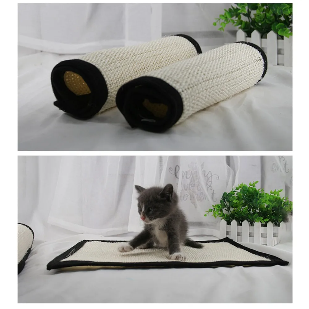 Когтеточка для кошек, коврик из натурального сизаля для домашних животных, Когтеточка для когтей, коврик для домашней мебели, защита для стула, коврик для кошек