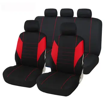 

9PCS/Set Universal Car Seat Covers Mesh Sponge Interior Accessories Full Cover Set For Car/Truck/Van