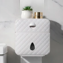Тканевая коробка, чехол для салфеток, держатель, контейнер, водонепроницаемый, настенный, для ванной комнаты, JS21