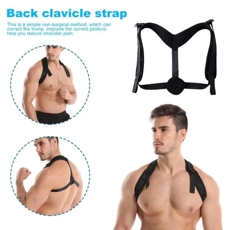 

New Adjustable Back Clavicle Spine Posture Corrector Fixed Relieve Pain Belt Wen Women Back Clavicle Strap Fitness Accessories