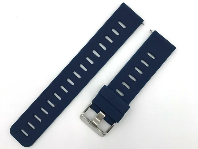 Ремешок для спортивных часов для Garmin Vivoactive 3 Vivomove HR smart аксессуары запасной браслет ремешок для Forerunner 645 245 245M band - Цвет ремешка: Midnight blue