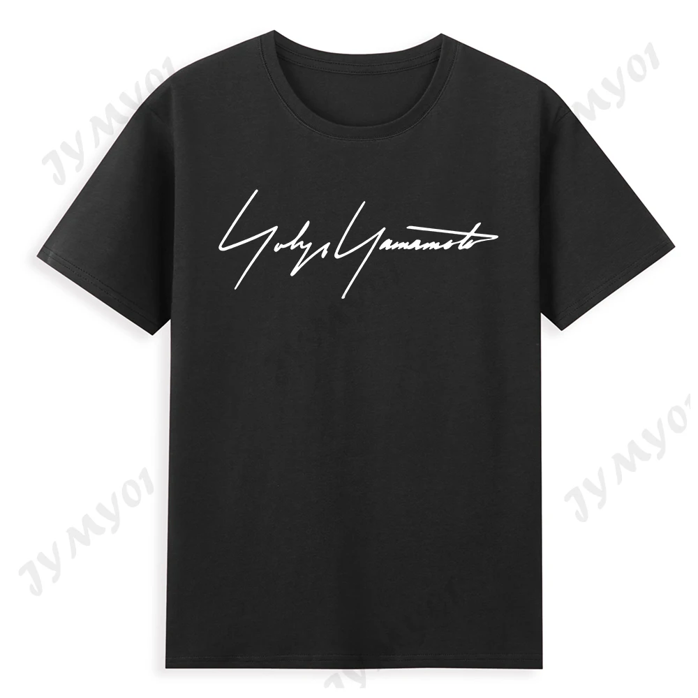 Роскошная футболка Yohji брендовая мужская одежда Yamamoto Y/3 черная короткая