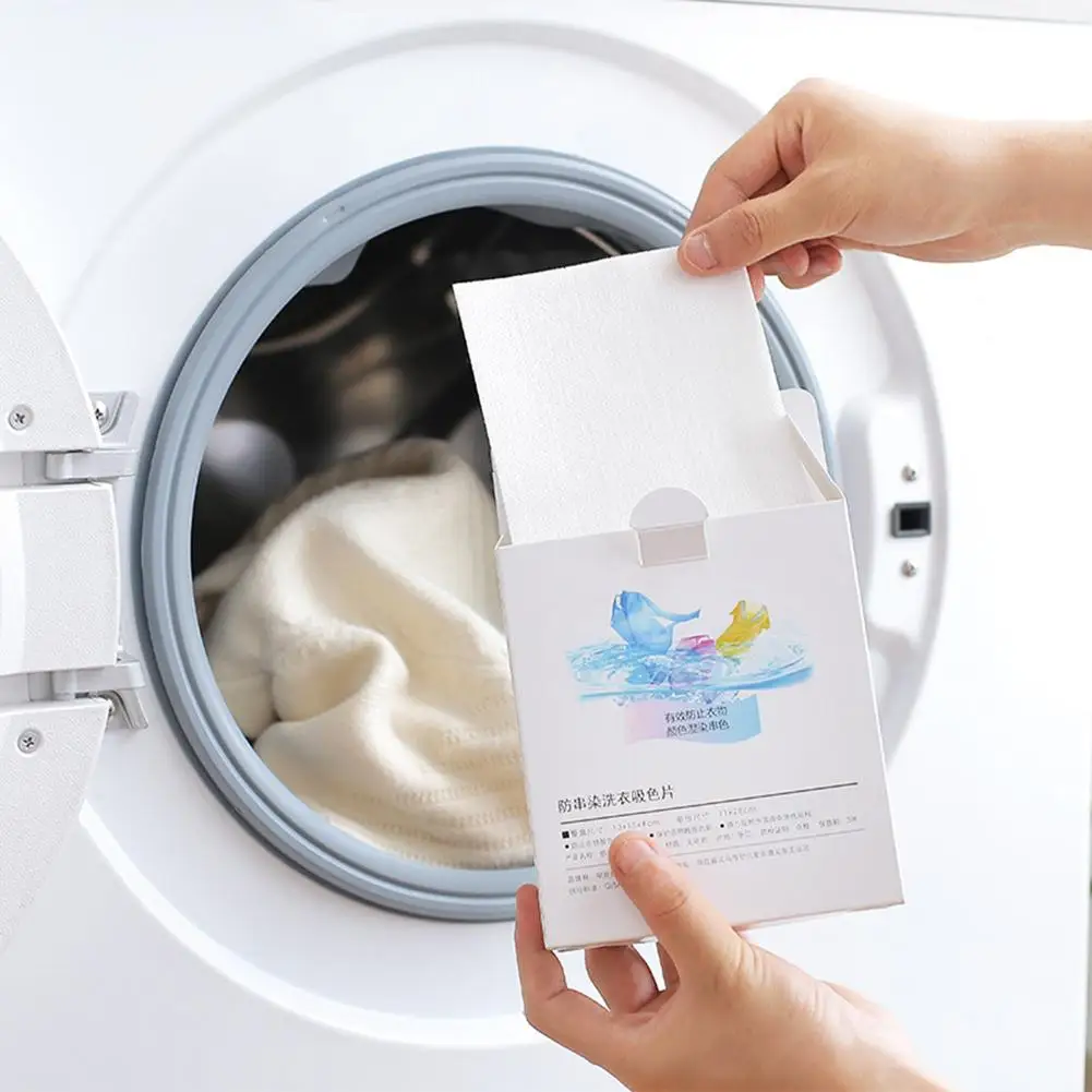 

Washing Machine Mix Use Color Absorption Sheet Anti Dyed Cloth Laundry Discs Color Catcher Grabber Cloth Bathroom Accessories ho