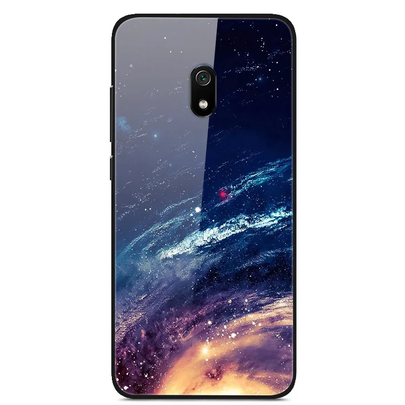 53 Для Xiaomi Redmi 8A чехол силиконовый бампер стекло твердая задняя крышка для Xiomi Redmi 8A чехол для телефона s защитные оболочки Fundas Redmi8A - Цвет: 53