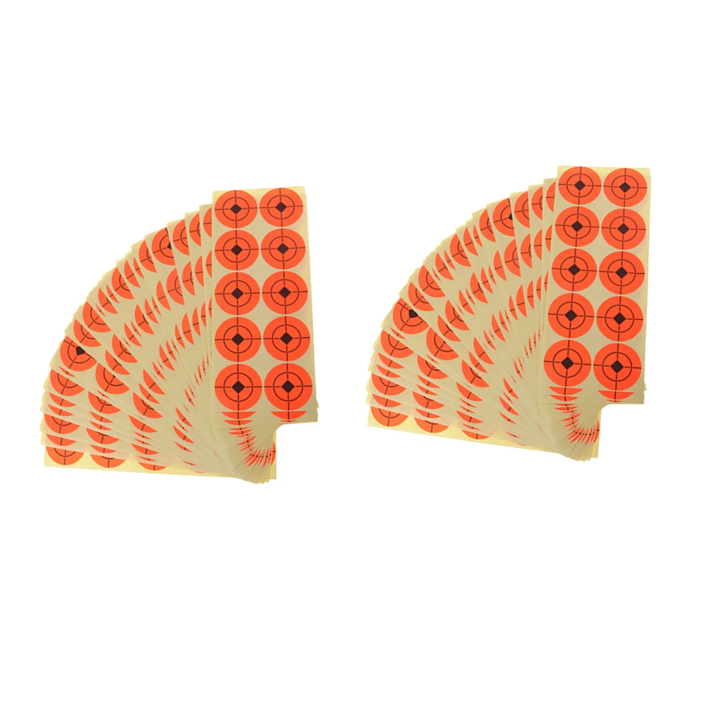 500pcs Shooting Targets Reactive Splatter Paper Target Stickers Diameter 5cm