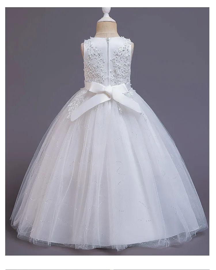 Kids Dresses For Girls Lace Dress Embroidered Gown Princess Clothes Children Formal Evening Party Flower Girls Wedding Vestidois beautiful baby dresses