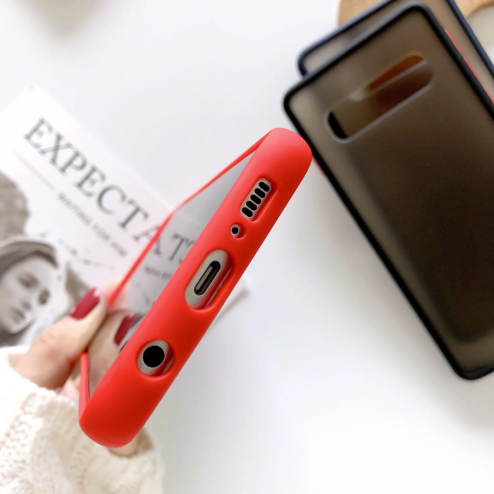 100Pcs Bumper Silicone Matte Phone Case For Samsung S20 Ultra S8 S9 S10 Plus S10E Note 9 10 Pro A30 A50 A70 M30 Clear Back Capa