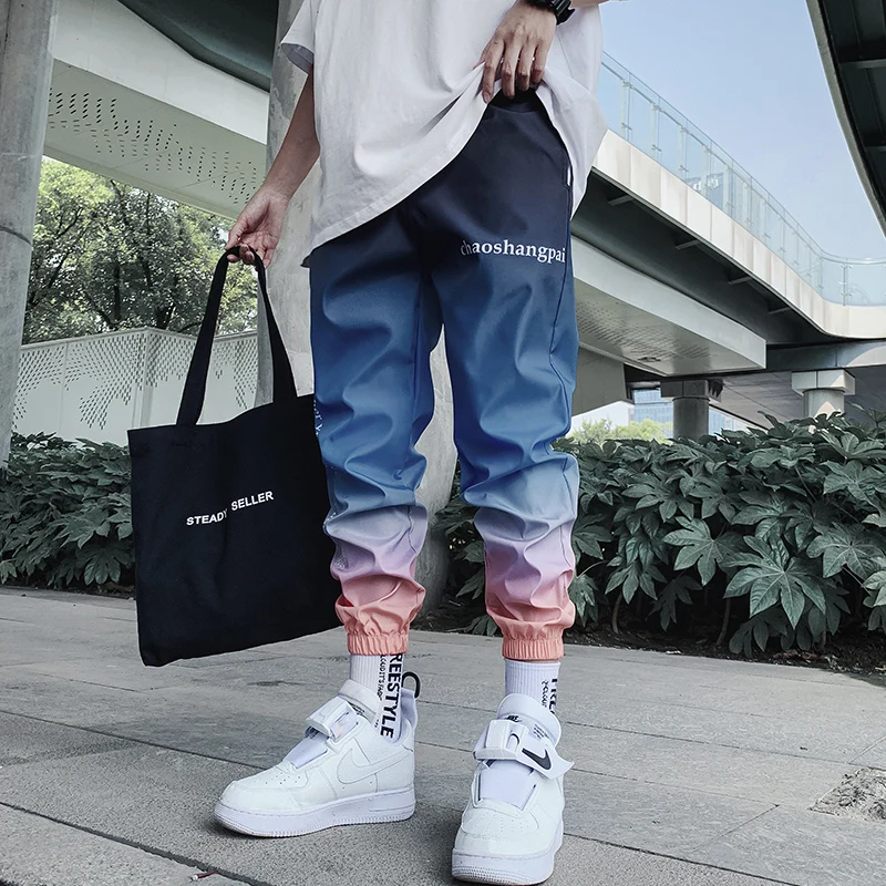 Модные брюки Karajuku в стиле хип хоп 2019 модные мужские спортивные большого размера