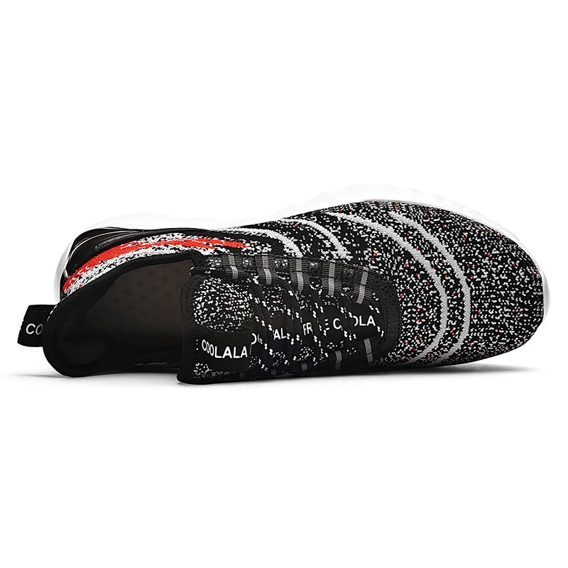 

Europe And America 2019 Autumn Fashion Breathable Fly Woven Lightweight Running Sports Shoes Men's D1911 Light Weight Large Size