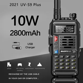 

2021 BaoFeng UV-S9 Plus Powerful Walkie Talkie CB Radio Transceiver 8W/10W 10km Long Range Portable Radio For Hunt Forest City