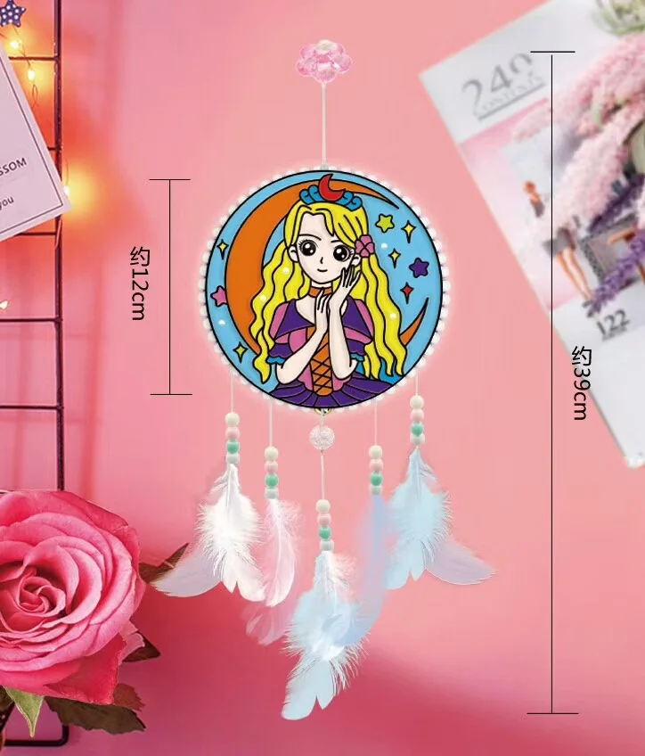 Ecai Catch Dream Wind Chime DIY цветной рисунок Wind Chime Ловец снов DIY материал коробка для детей креативный ручной работы стиль