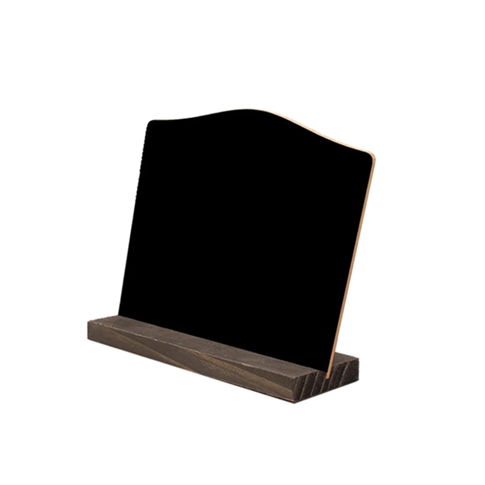15,3x12,7x4,6 Деревянный Мини Blackbord набор с мелом деревянная подставка в деревенском стиле настольная доска маленькая вывеска имя карты - Цвет: B