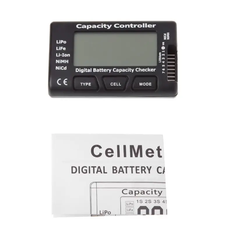 

RC CellMeter-7 Digital Battery Capacity Checker For Nicd NiMH LiPo LiFe Li-ion