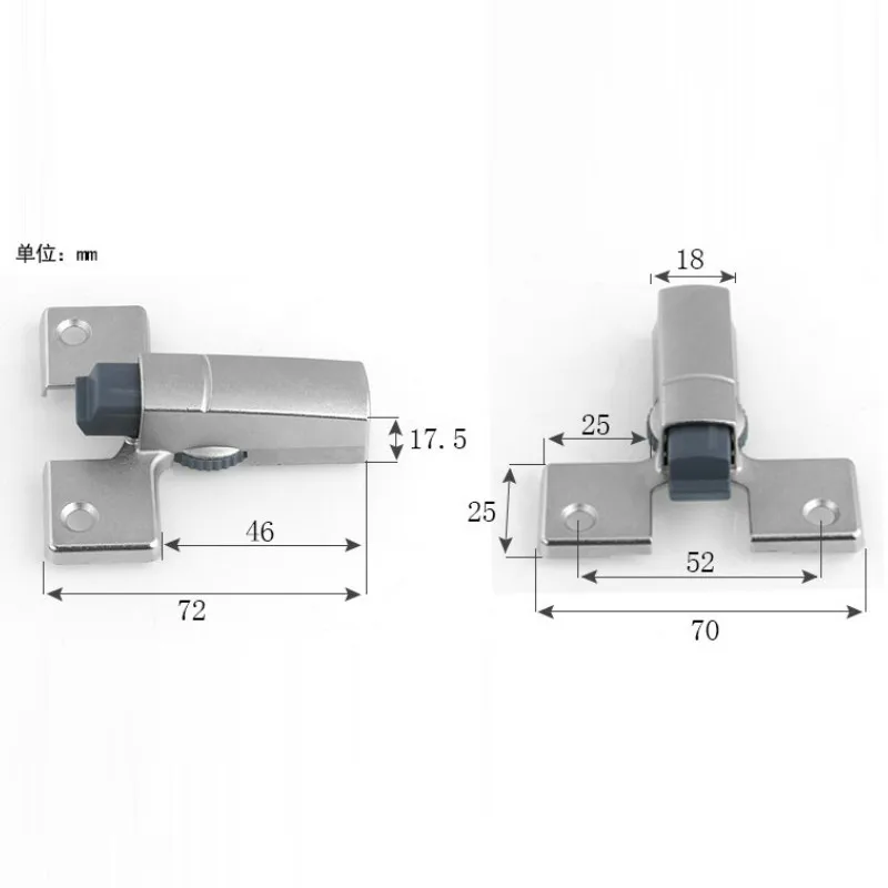 Door Closer 4pcs Adjustable Zinc alloy Buffer Soft Closer Damper Wooden Kitchen Cabinet Aluminum Doors Quiet Hinges