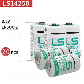 

20pcs/lot New Original SAFT LS 14250 LS14250 1/2 AA 1/2AA 3.6V 1250mAh PLC Lithium Battery With Pins Free Shipping