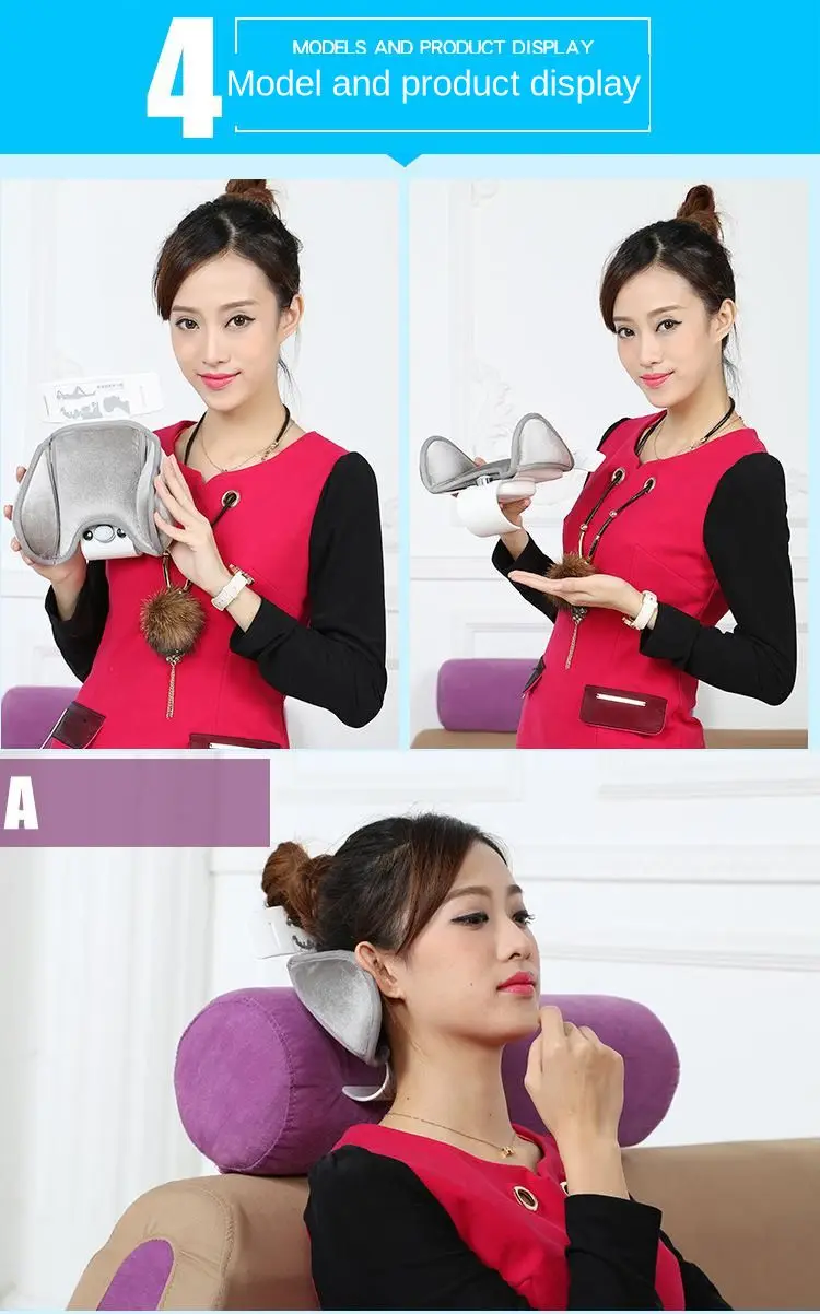 Massager Hot Compress Traction Massager For Neck Heating Electric Multifunction Massager Pillow Health Care USBCharging Relief T