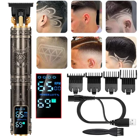 Hair Clipper Hair Trimmer For Men Rechargeable Electric Shaver Beard Barber Hair Cutting Machine For Men Hair Cut