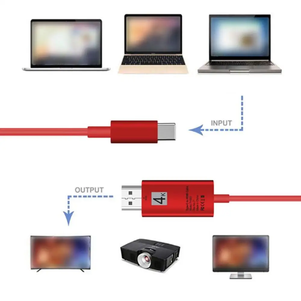 Кабель-адаптер S8 type-C к HDMI USB 3,1 к HDMI 4K мобильный компьютер HD кабель-адаптер Muti кабель-конвертер