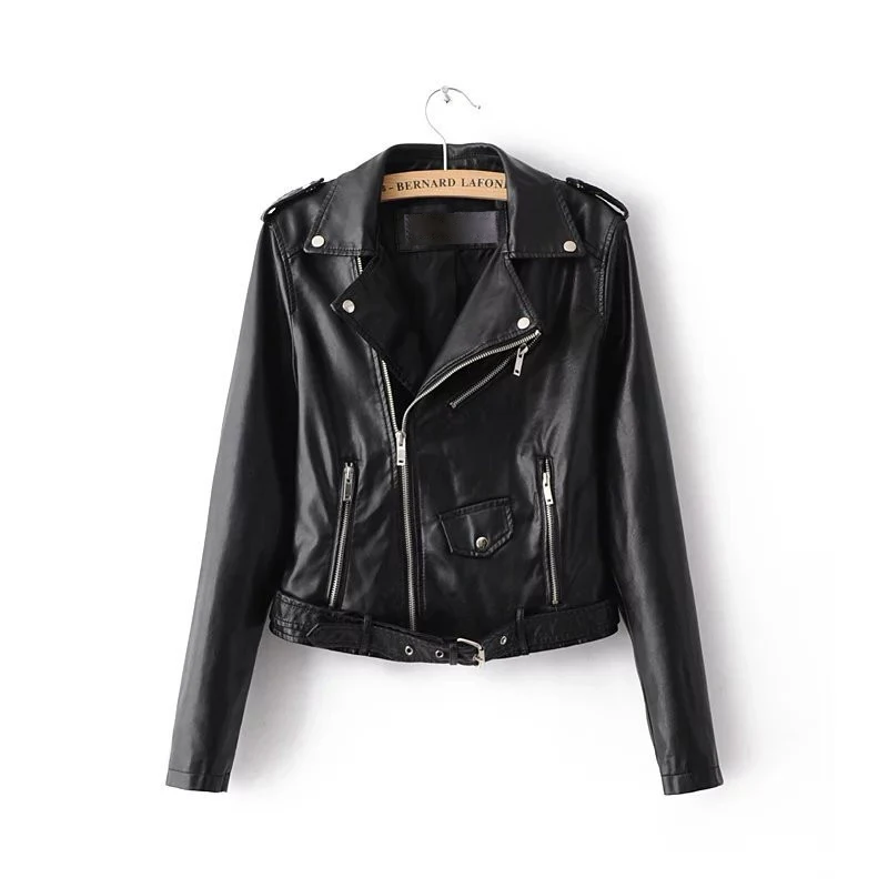 Fashion-Brand-Leather-Jackets-Women-Rivet-Zipper-Motorcycle-Faux-Soft-Leather-Coat-Female-Paragraph-Lapel-PU