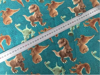 

dinosaur Cotton Fabric DIYTissue Patchwork Glitter skirt princess Printed Sewing boyToy Quilting 110*100cm