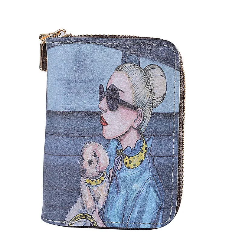 Cartoon pattern children's wallet card bag coin purse Card Holder Passport Cover Credit Card Holder Wallet Card Tarjetero Rfid