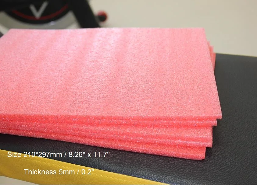 Size A4 5mm Red EPE Cushion Foam Sheet Polyethylene For Packaging Packing  - 5/10/25 You Pick