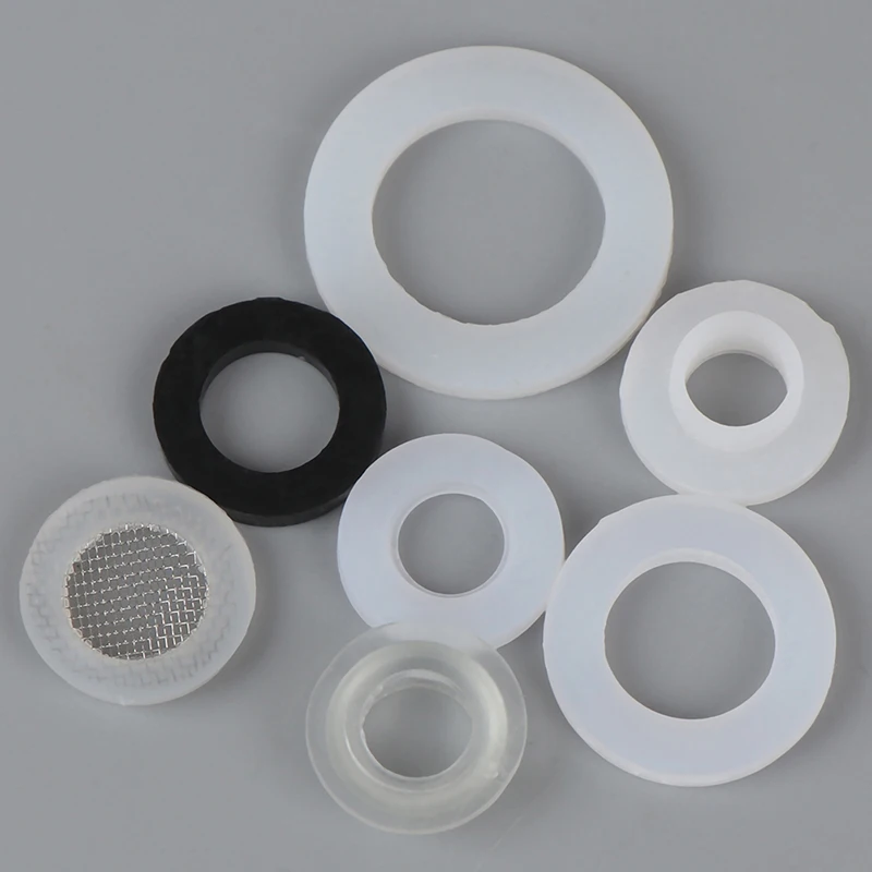 1/2 &quot3/4&quot 1 &quotрезиновое кольцо Белый Черный кремний PTFE плоская прокладка