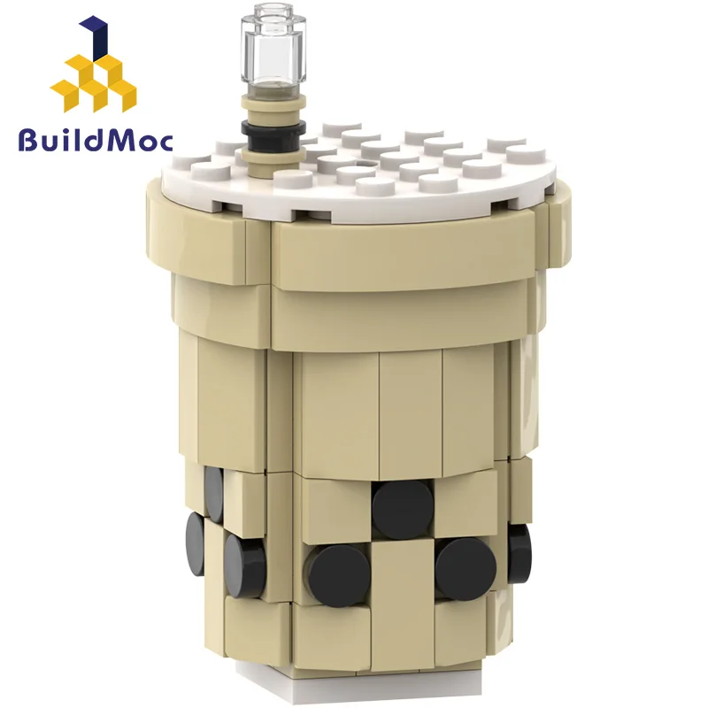 

BuildMoc Creative pearl tea Coffee Small Cup Creative Build-on Brick Mug Cups Drinking Water Holder for Building Blocks