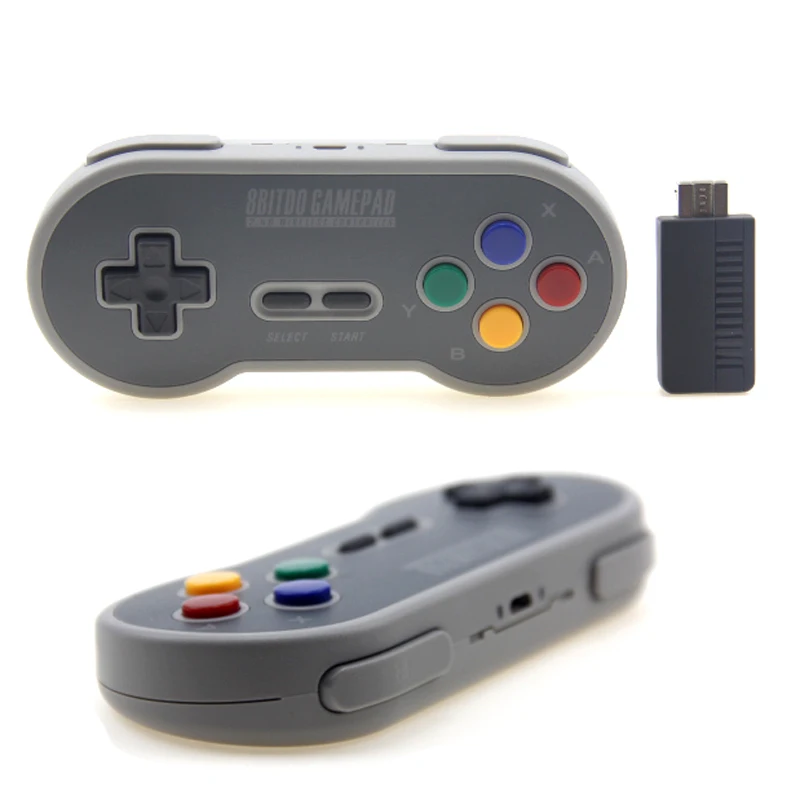 8Bitdo SF30 SN30 2,4G беспроводной геймпад Ретро пульт управления с 2,4G NES приемником USB-C беспроводной игровой коврик для SNES Classic Edition