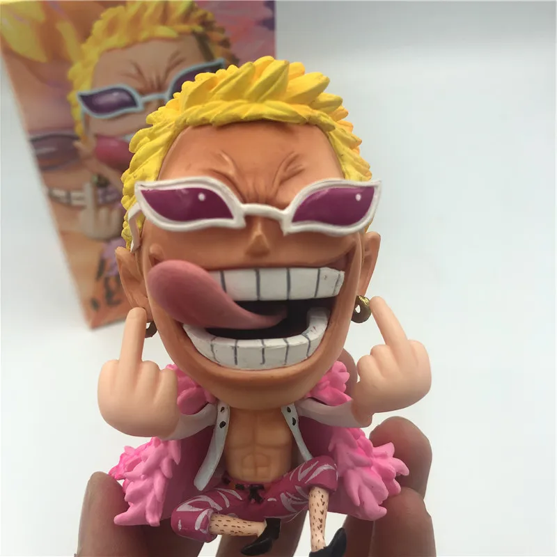 Фигурки героев OP Q Doflamingo Luffy Fighter симпатичные цельнокроеные презерватые сидящие