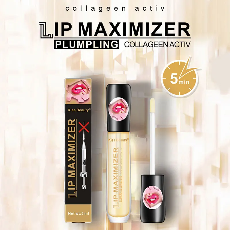 

Big Lips Beauty Glittering Lip Care Lipstick Transparent Transparent Color Liquid Lip Gloss Lip Balm Sexy Fashion Elastic