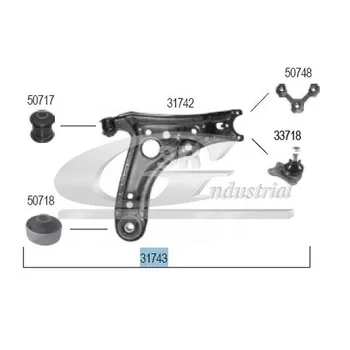 

317433RG. ARMS SUSPENSION LAW. COMPATIBLE WITH. VW: POLE SEAT: AROSA .6N0407151B PART;6N0407151B;6N0407151;6N0407151 PART