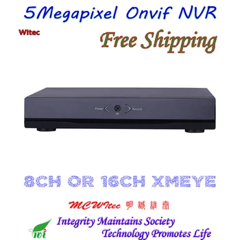 

Small 5MP NVR 8CH/16CH Onvif XMEye Audio for IP Cameras Mobile and PC Control Support Max 4tb HDD Alarm Many Languages Menu