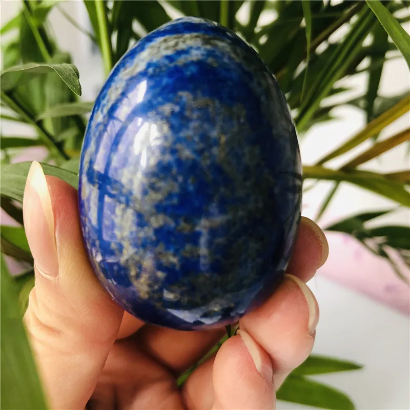 

Natural lapis lazuli crystal opal massage Jade egg crystal home decoration