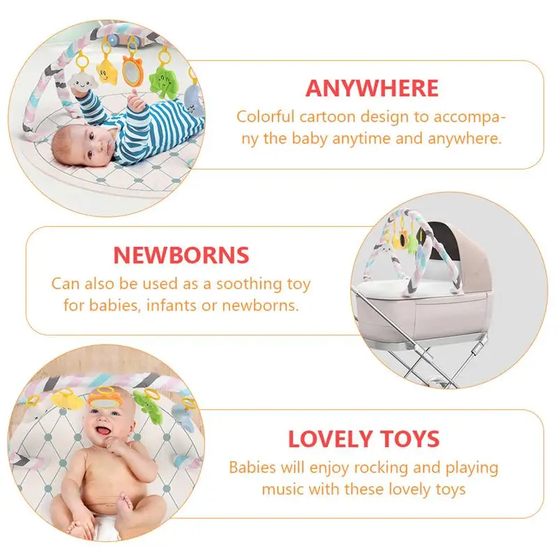 Baby Travel Play Arch Stroller Crib Accessories Pram Adorable Activity