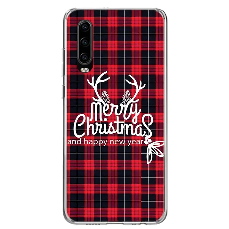 TW166-1 Счастливого Рождества декоративная крышка чехол для телефона для huawei P30 P20 Коврики 30 20 10 Pro P10 Lite P Smart Z+ корпус под плетенную сумку Капа - Цвет: TW166-1