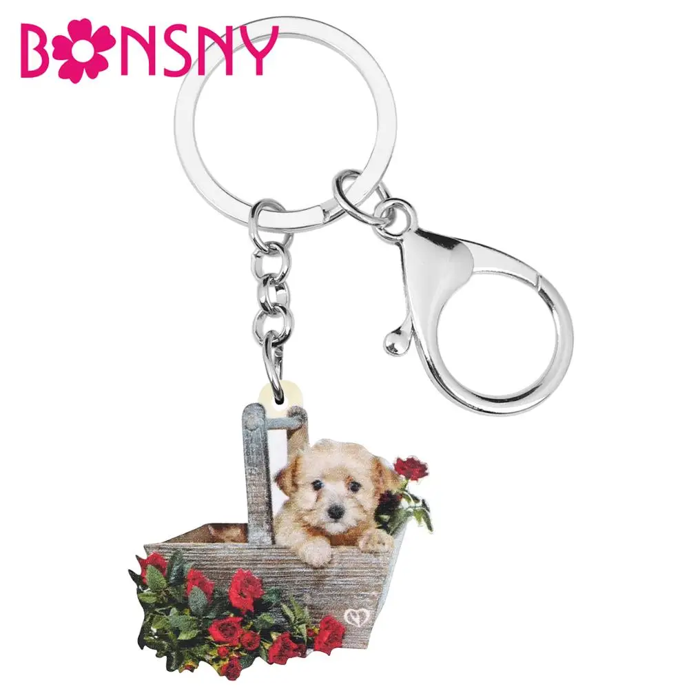 Bonsny акриловые брелки для женщин и девушек на день святого валентина в виде