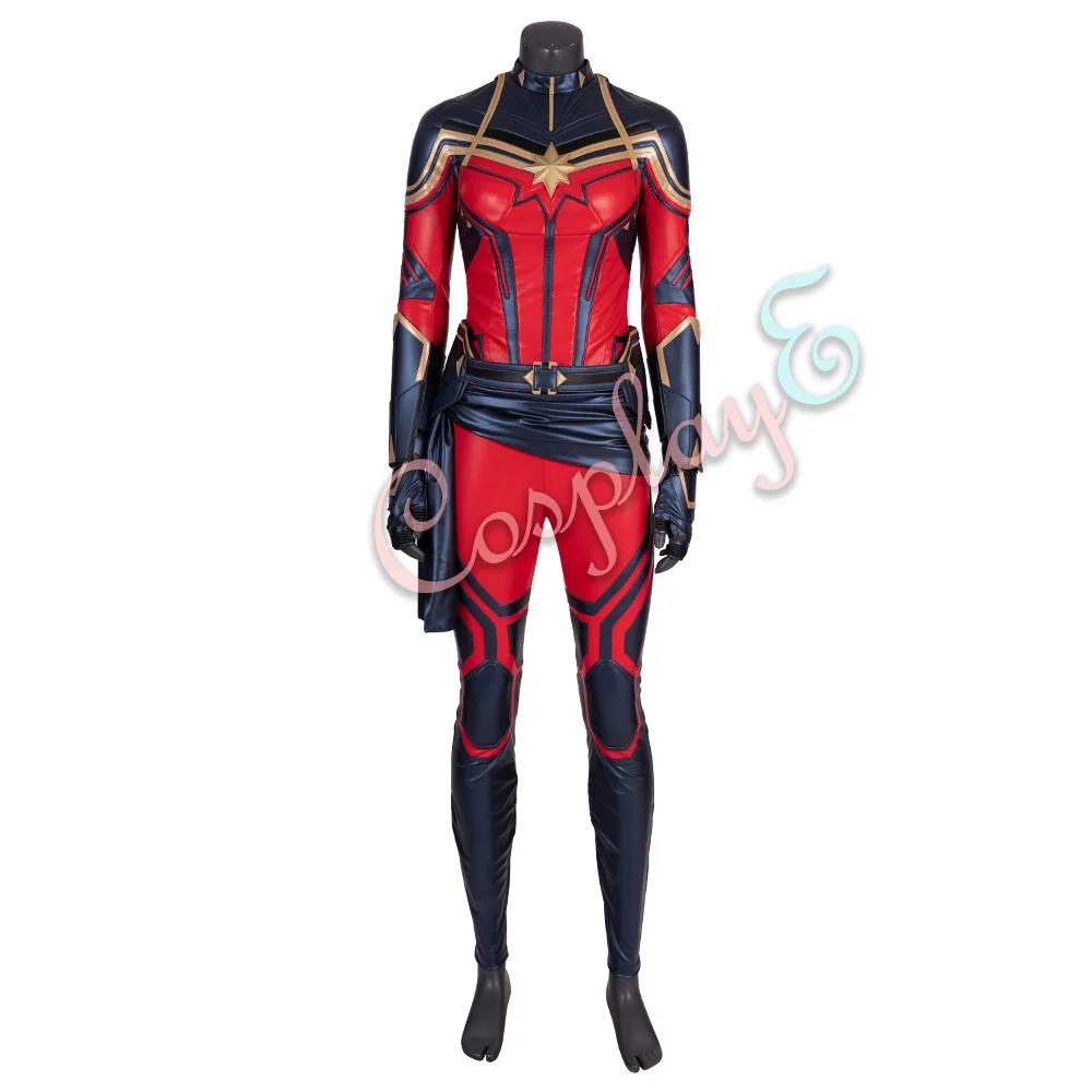 Капитан Костюм Марвел Мстители эндгейм Косплей Carol Danvers Красная Женская мода полный комплект