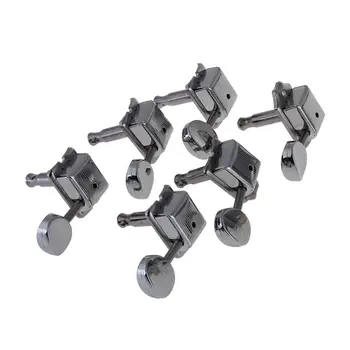

6 In Line Nickel Vintage For Fender Style Machine Heads Tuning Pegs For Strat Hot