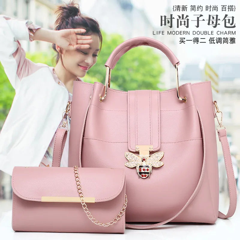 

Foreign Trade 2018 Summer New Style Fashion Korean-style-Style Versatile Bucket Bag Shoulder Bag Simple Hand Shoulder Women's La