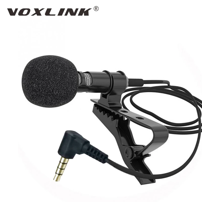Микрофон VOXLINK 3 5 мм универсальный портативный мини-микрофон гарнитура с зажимом