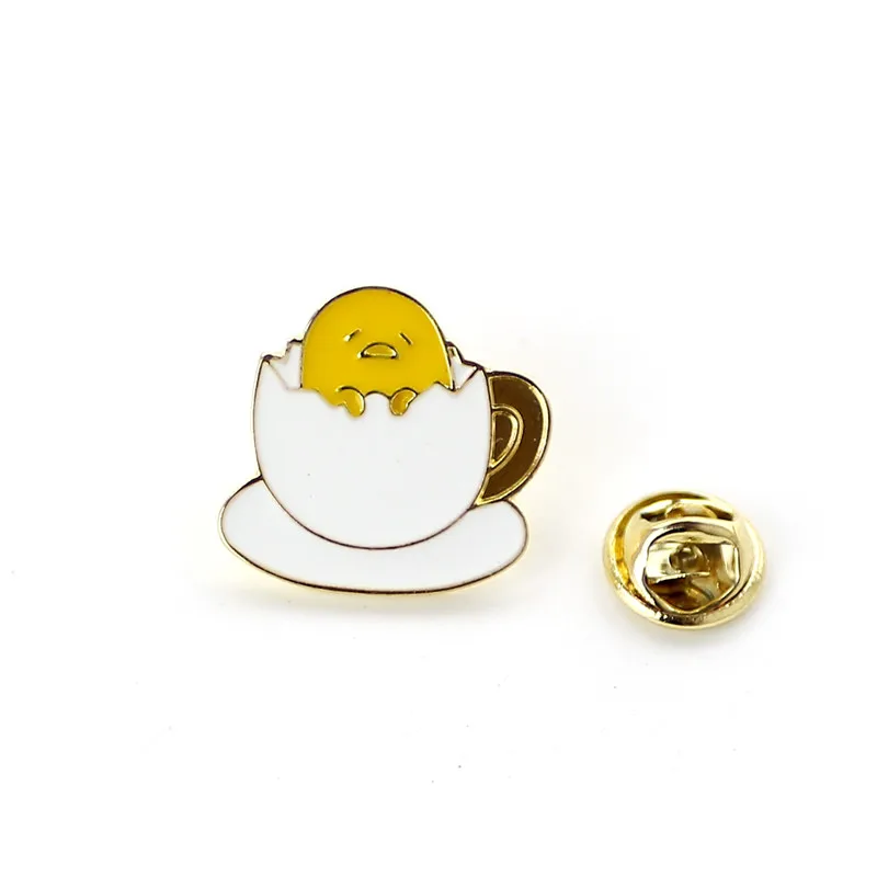 Креативный милый Kawaii Gudetama Lazy яичная Брошь Pin Мультяшные смешные яйца протеин и