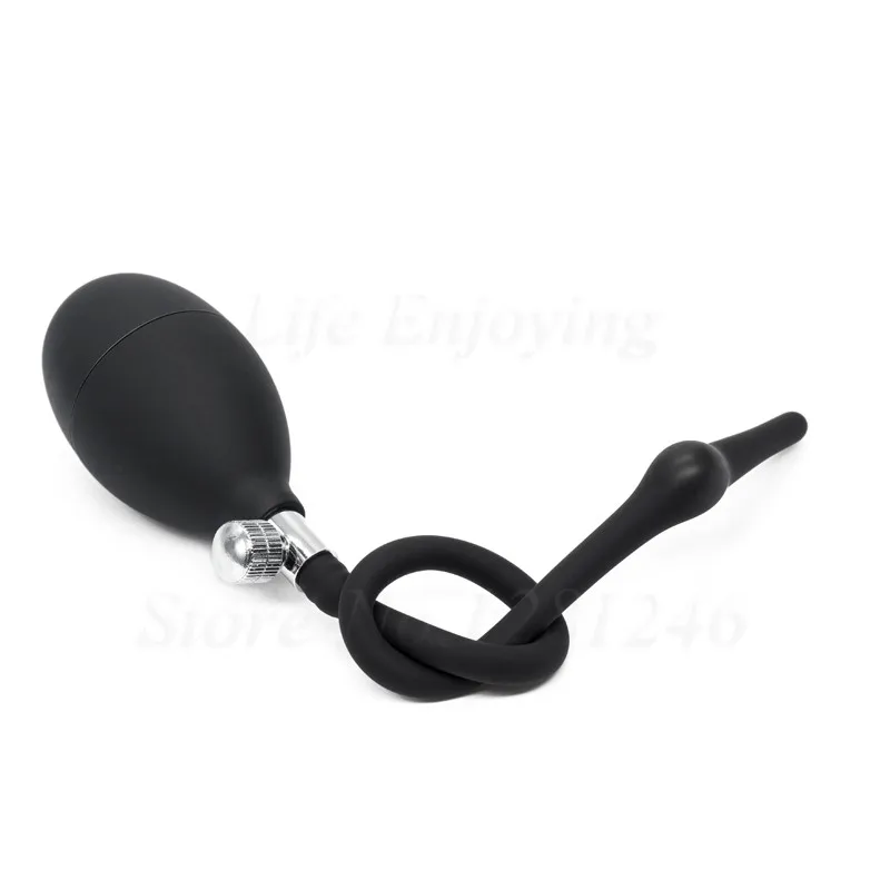 Inflatable Male Penis Plug Urethral Dilators Catheter Sound Silicone Penis Inserts Chastity Sex Toy For Men Gay Men Masturbation